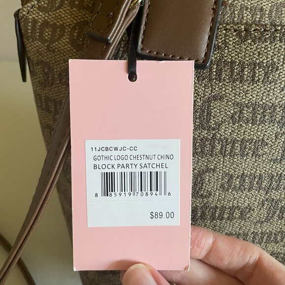 Juicy Couture Chestnut Gothic Satchel Purse With Detachable Crossbody Strap - Picture 11 of 11